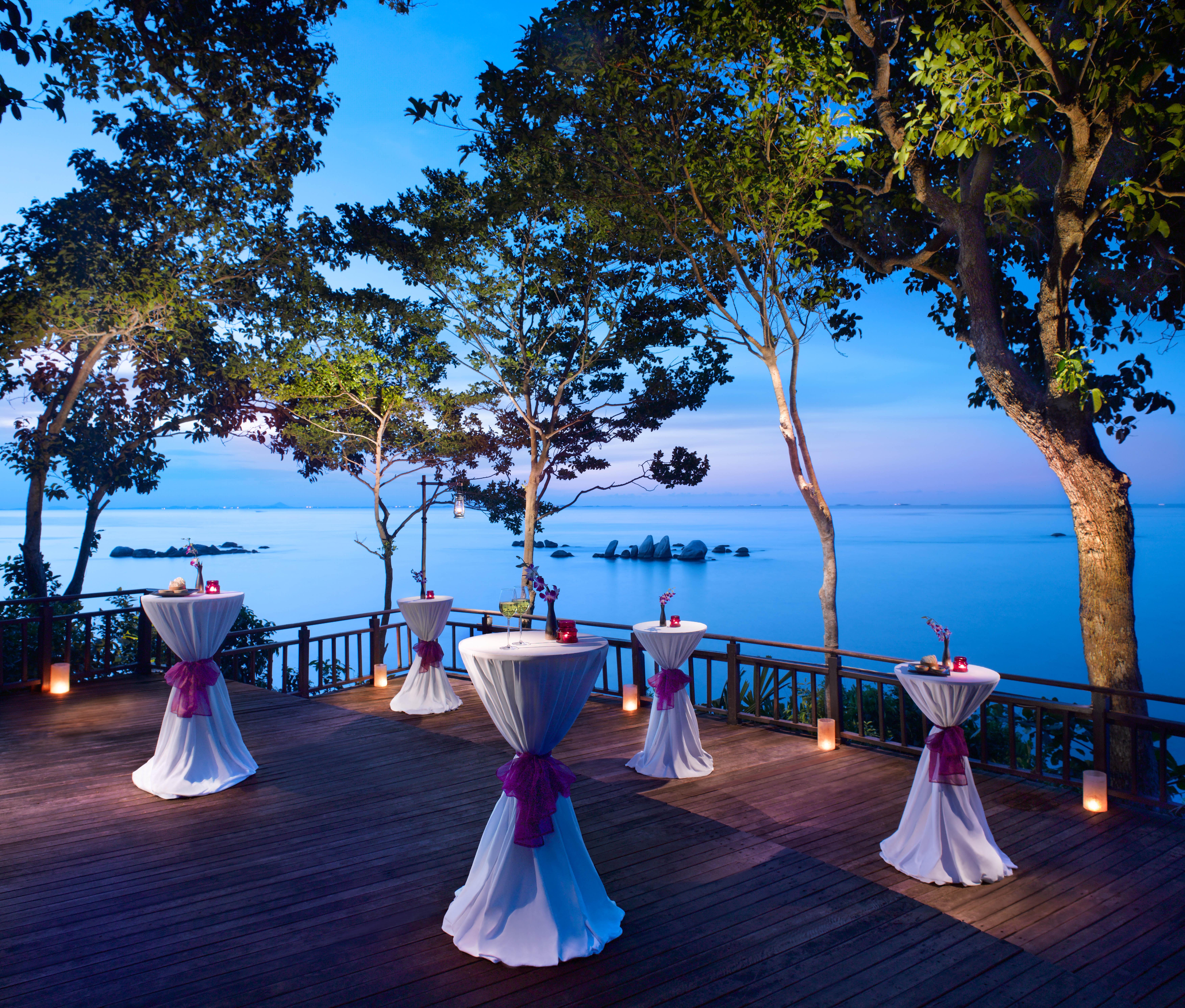 Готель Banyan Tree Bintan Лагой Ресторан фото